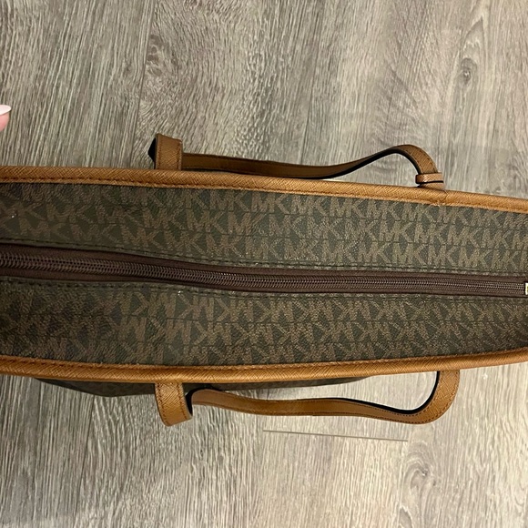 Michael Kors Dark Brown Signature Tote - Picture 6 of 9